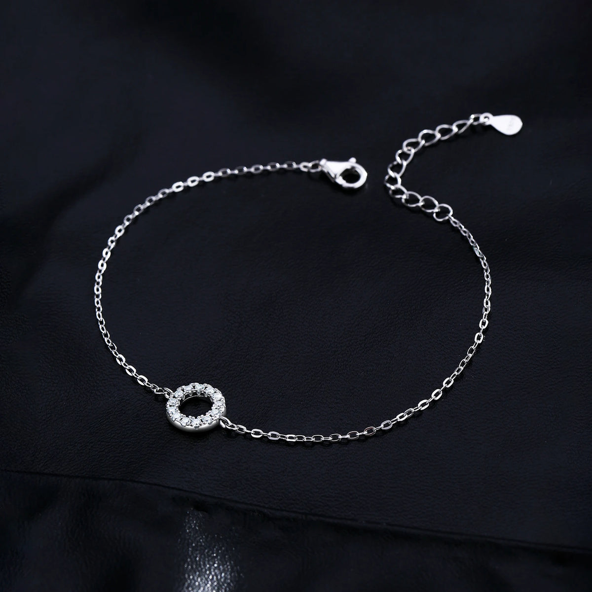 MODIAN D Color Moissanite Bracelet 925 Sterling Silver Fashion Hollow Out Round Link Chain Bracelet For Women Fine Jewelry Gifts