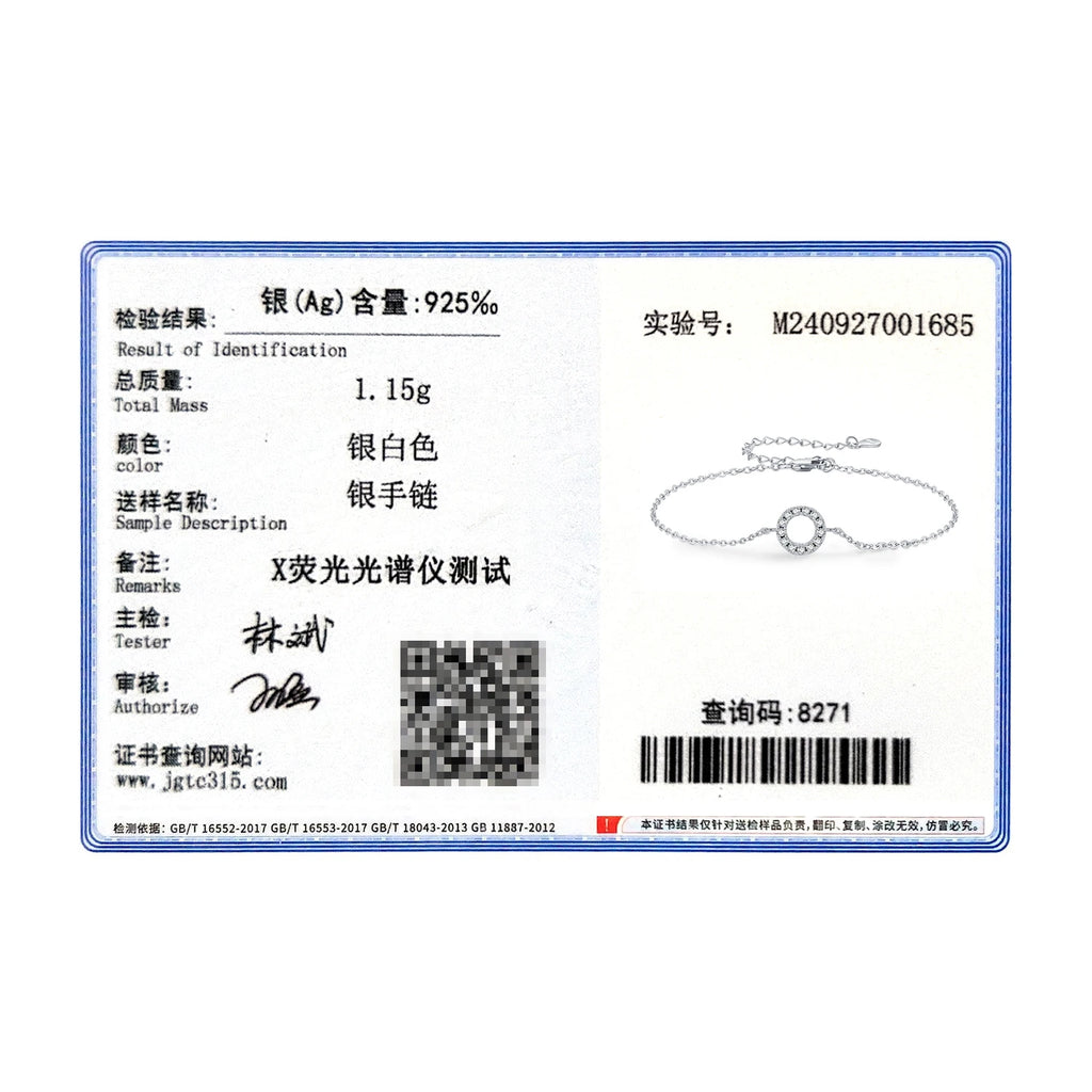 MODIAN D Color Moissanite Bracelet 925 Sterling Silver Fashion Hollow Out Round Link Chain Bracelet For Women Fine Jewelry Gifts
