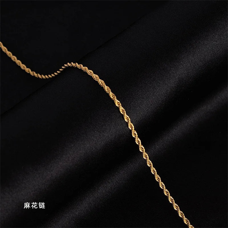 Snake Bone Chain O Link Box Chain Real 14k Gold Clavicle Chain Necklace for Women 45cm Chain Necklace Simple Fine Jewelry Gifts